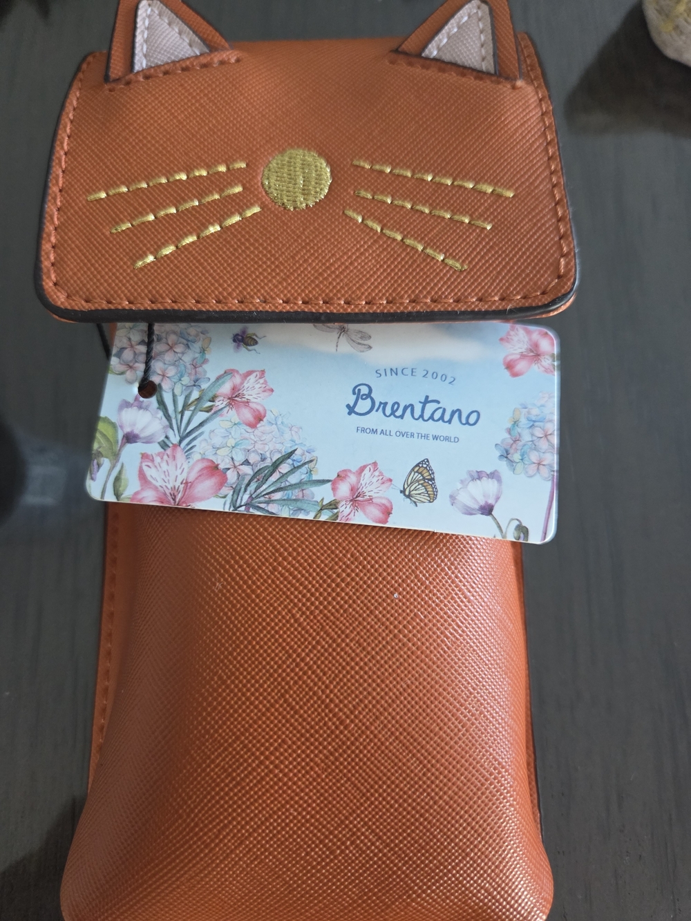 Brentano Orange Cat Mini Bag - Cute Crossbody Pouch